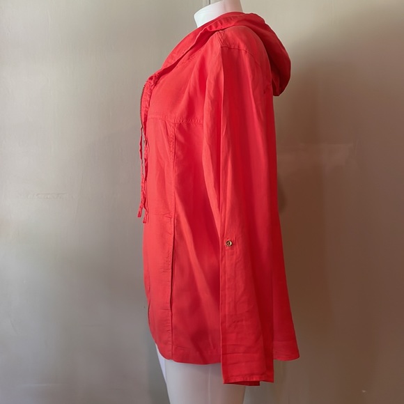 Sigrid Olsen Cherry Red Linen Jacket/Top - Picture 3 of 9